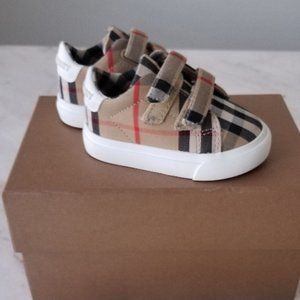 Baby Burberry Markham Check Sneakers